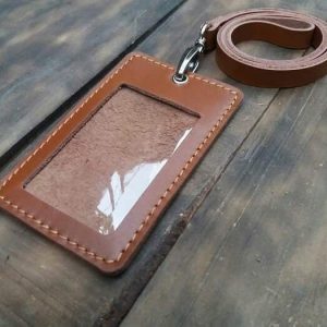 casing tempat id card kulit